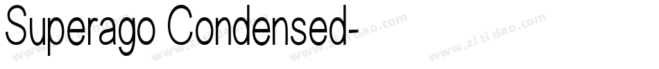 Superago Condensed字体转换